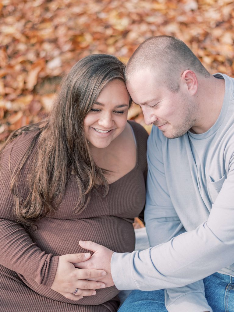 Fall maternity session in Fredericksburg VA